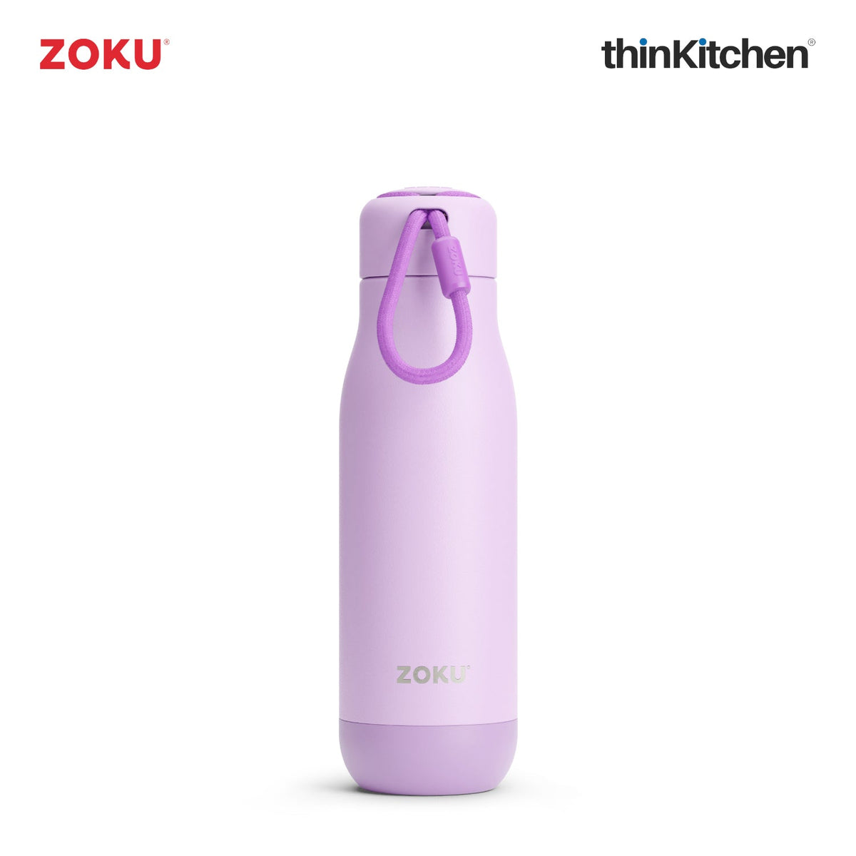 Zoku 18oz Stainless Steel Powder Coated Bottle Coral