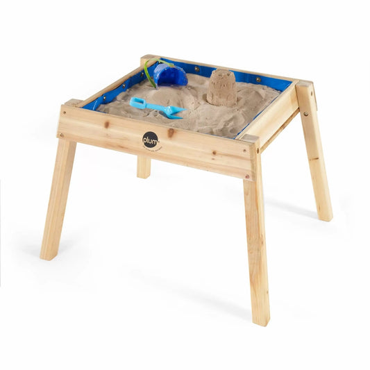 PLUM BUILD AND SPLASH WOODEN SAND AND WATER TABLE (NATURAL)