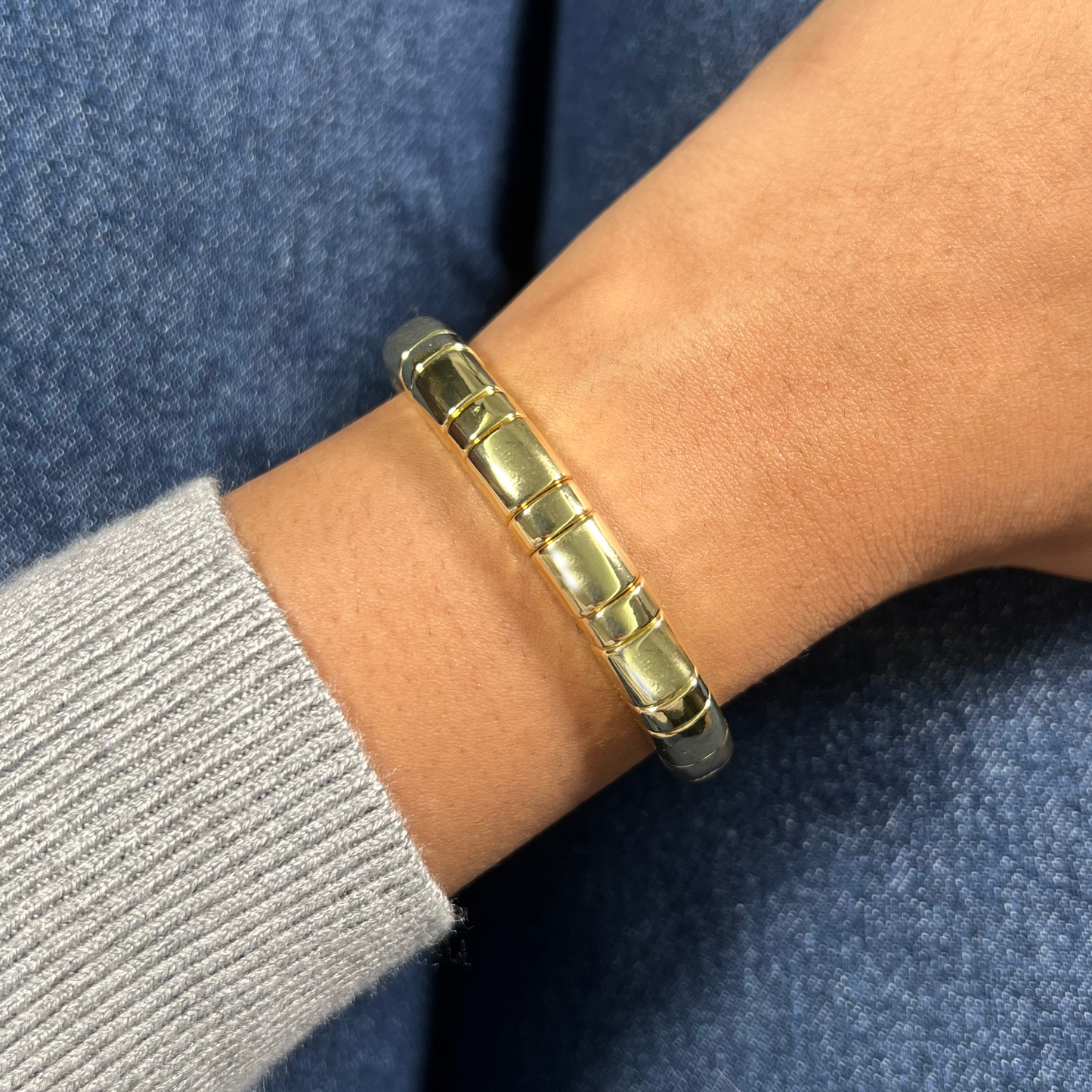 Luxe Enamel Bracelet | Gold