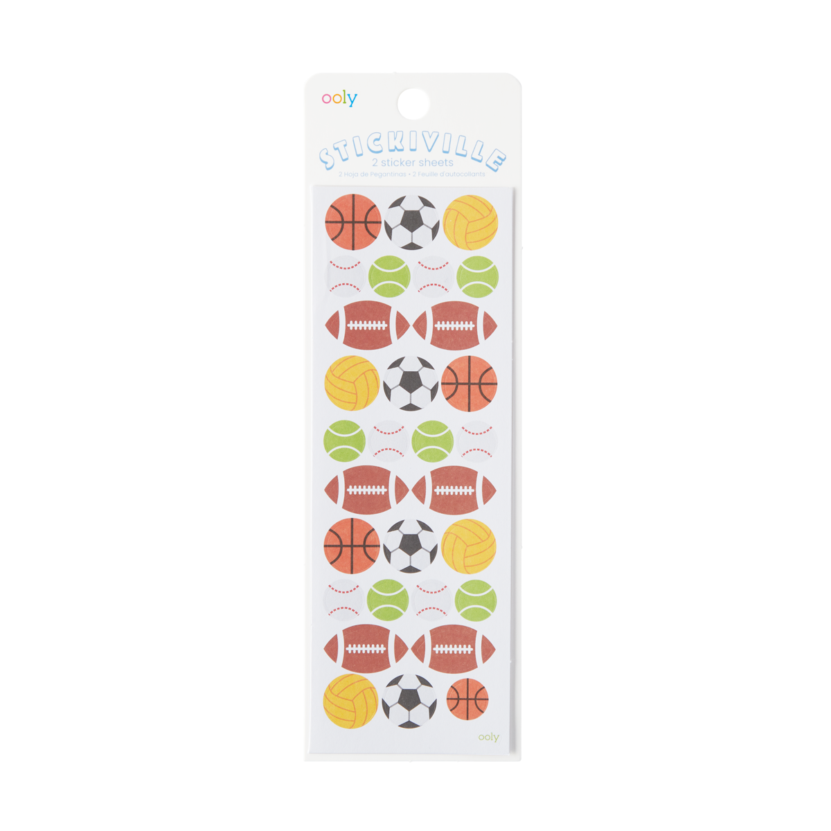 Stickiville Stickers: Sport Balls - Skinny (2 Sheets)