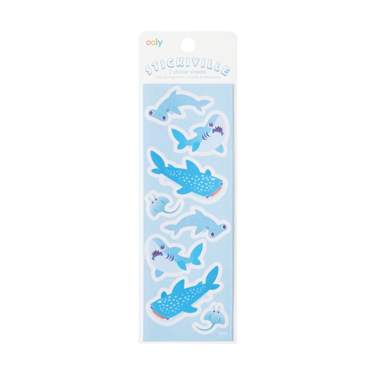 Stickiville Stickers: Sharks & Rays - Skinny (2 Sheets)