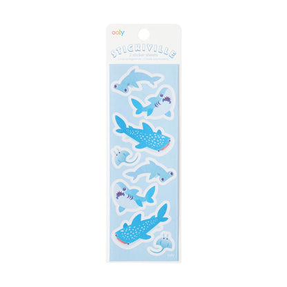 Stickiville Stickers: Sharks & Rays - Skinny (2 Sheets)