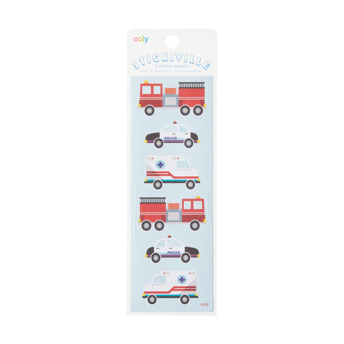 Stickiville Stickers: Helping Vehicles - Skinny (2 Sheets)