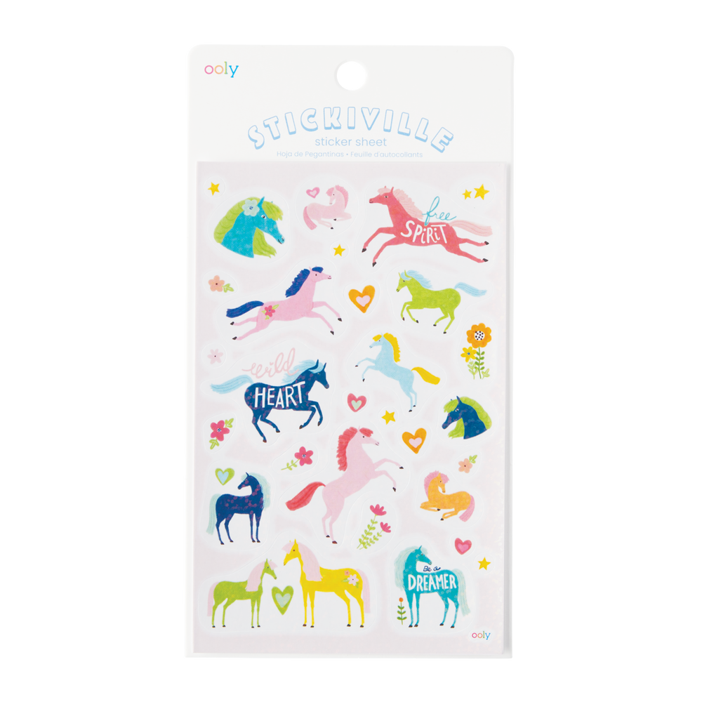 Stickiville Stickers: Wild Horses - Standard (1 Sheet)