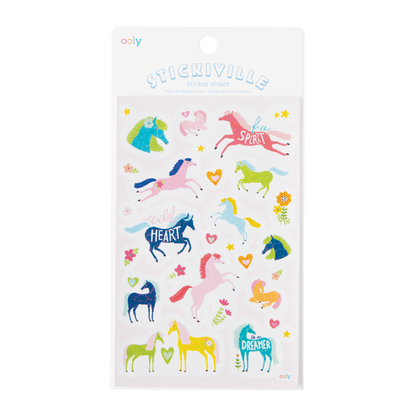 Stickiville Stickers: Wild Horses - Standard (1 Sheet)