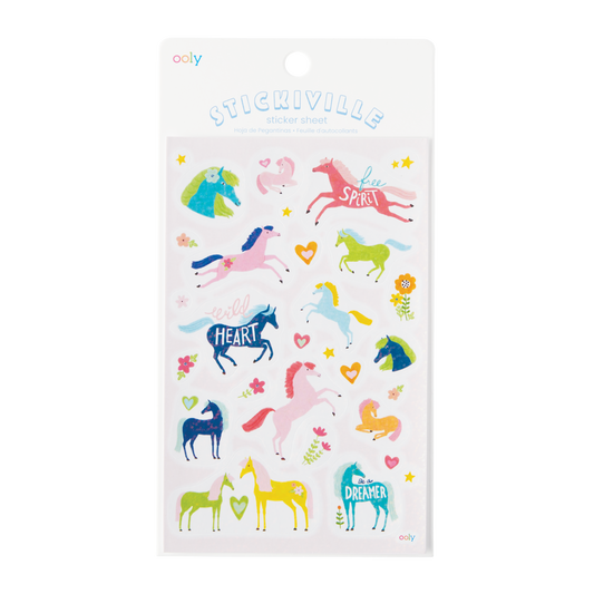 Stickiville Stickers: Wild Horses - Standard (1 Sheet)