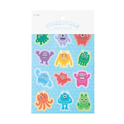 Stickiville Stickers: Monsters - Book (10 Sheets)