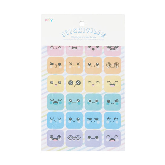 Stickiville Stickers: Cute Expressions - Book (10 Sheets)