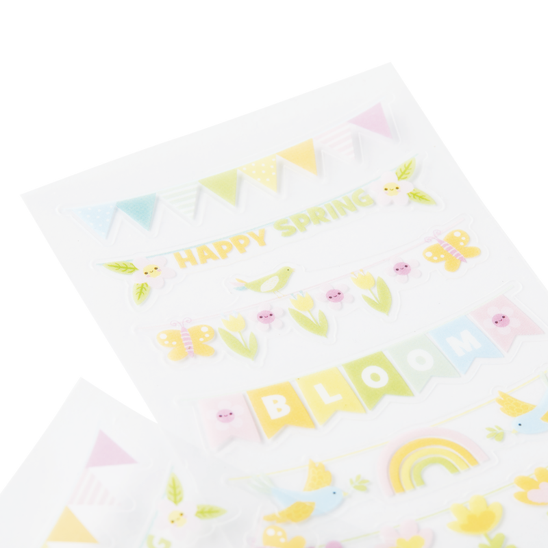 Stickiville Stickers: Spring Banners - Skinny (2 Sheets)