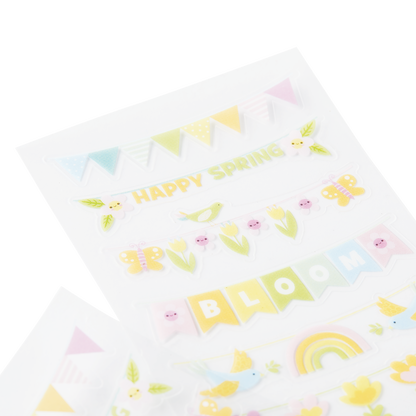 Stickiville Stickers: Spring Banners - Skinny (2 Sheets)