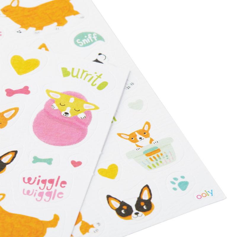 Stickiville Stickers: Corgis - Skinny (2 Sheets)