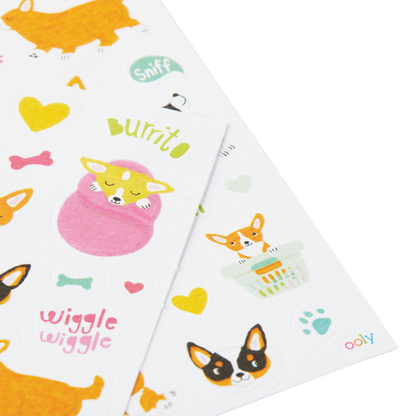 Stickiville Stickers: Corgis - Skinny (2 Sheets)