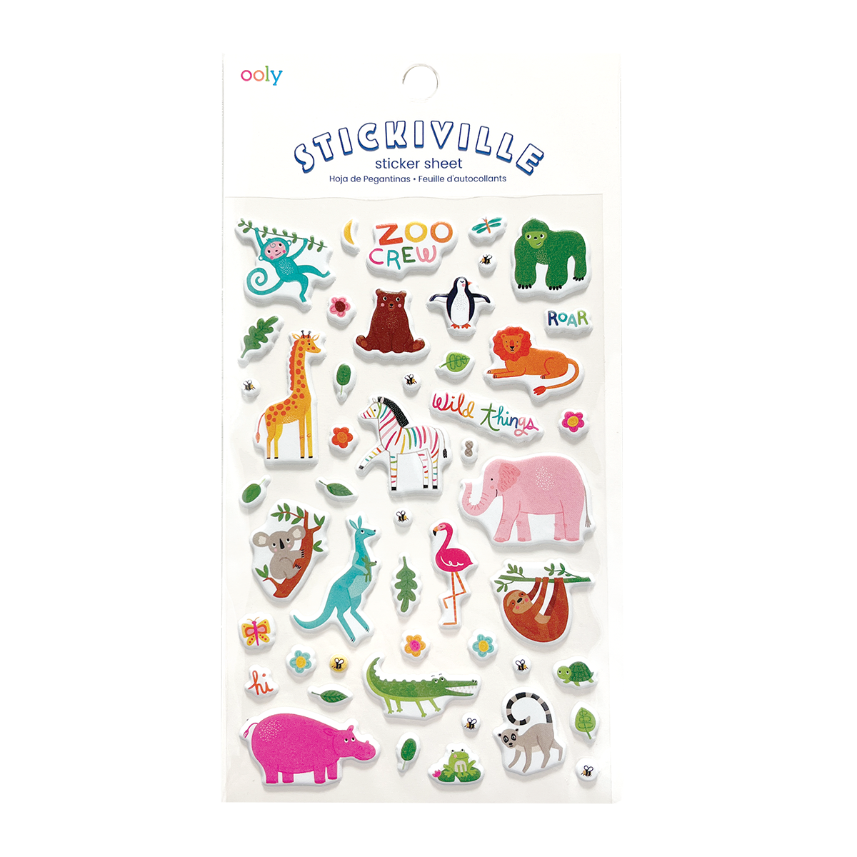 Stickiville Stickers: Zoo Crew - Standard (1 Sheet)