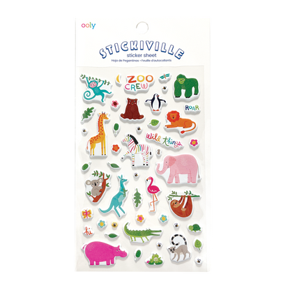 Stickiville Stickers: Zoo Crew - Standard (1 Sheet)