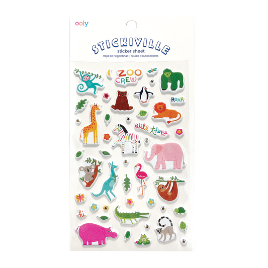 Stickiville Stickers: Zoo Crew - Standard (1 Sheet)