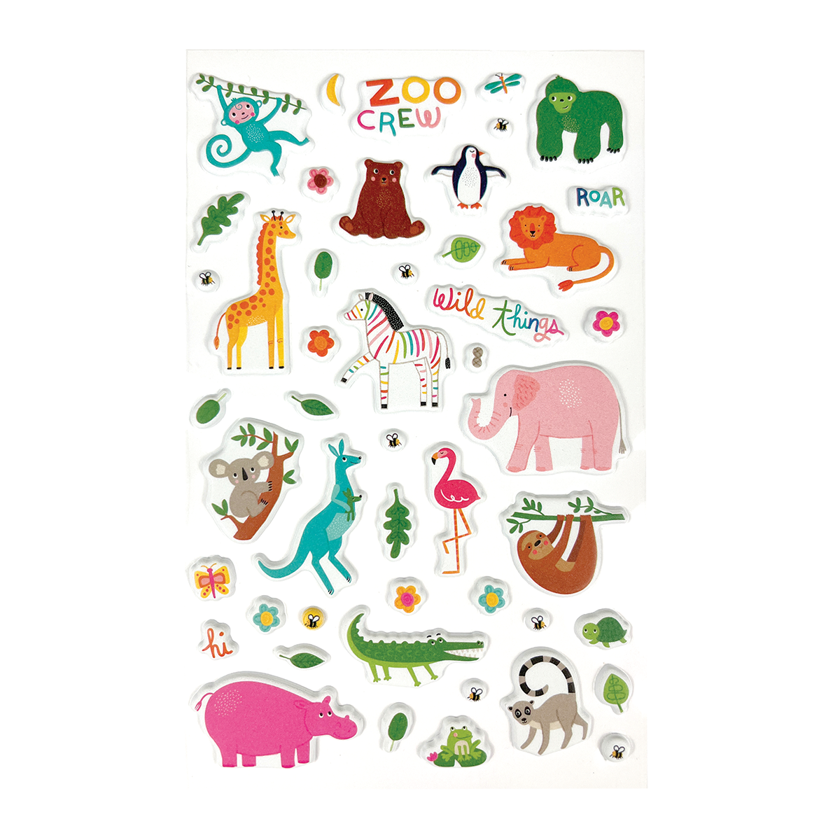 Stickiville Stickers: Zoo Crew - Standard (1 Sheet)