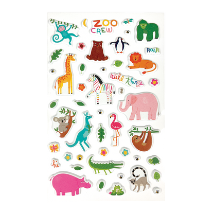 Stickiville Stickers: Zoo Crew - Standard (1 Sheet)