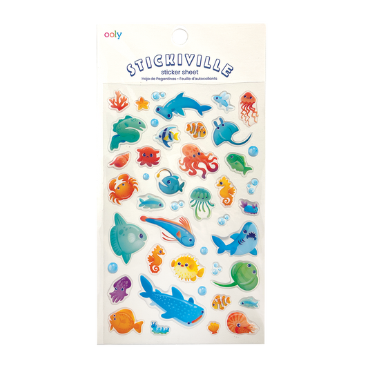 Stickiville Stickers: Blue Ocean - Standard (1 Sheet)