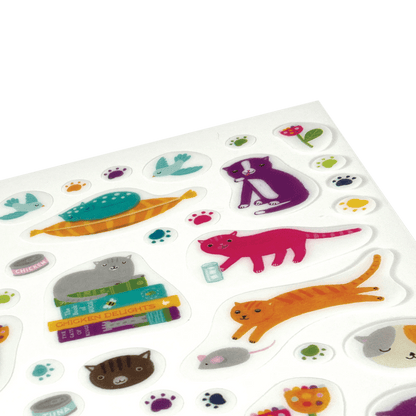 Stickiville Stickers: Quirky Cats - Standard (1 Sheet)