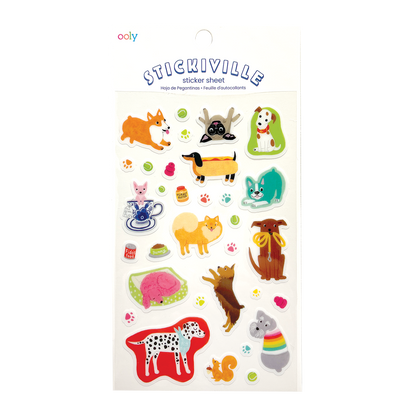 Stickiville Stickers: Quirky Dogs - Standard (1 Sheet)