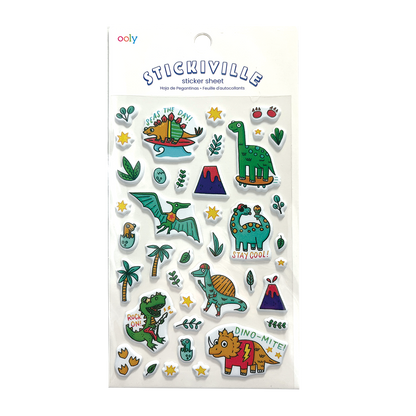 Stickiville Stickers: Dino-Mite! - Standard (1 Sheet)