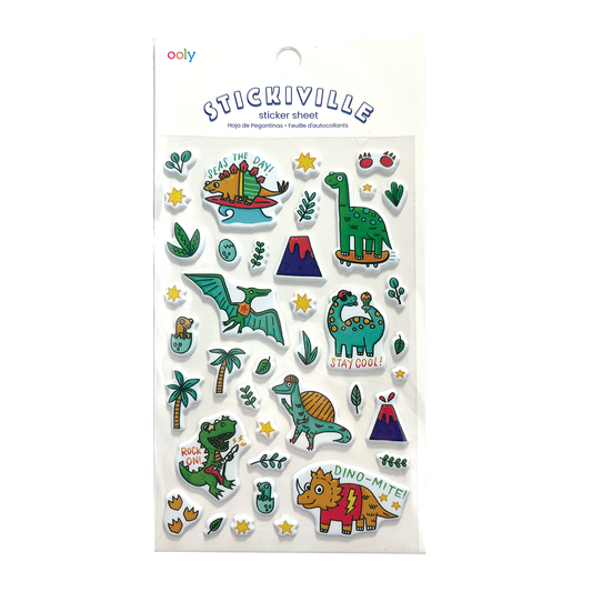 Stickiville Stickers: Dino-Mite! - Standard (1 Sheet)