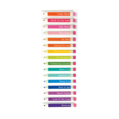 Stickiville Stickers: Lucky Pencils - Skinny (2 Sheets)