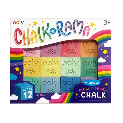 New Chalk-O-Rama Chalk Crayons - Set of 12