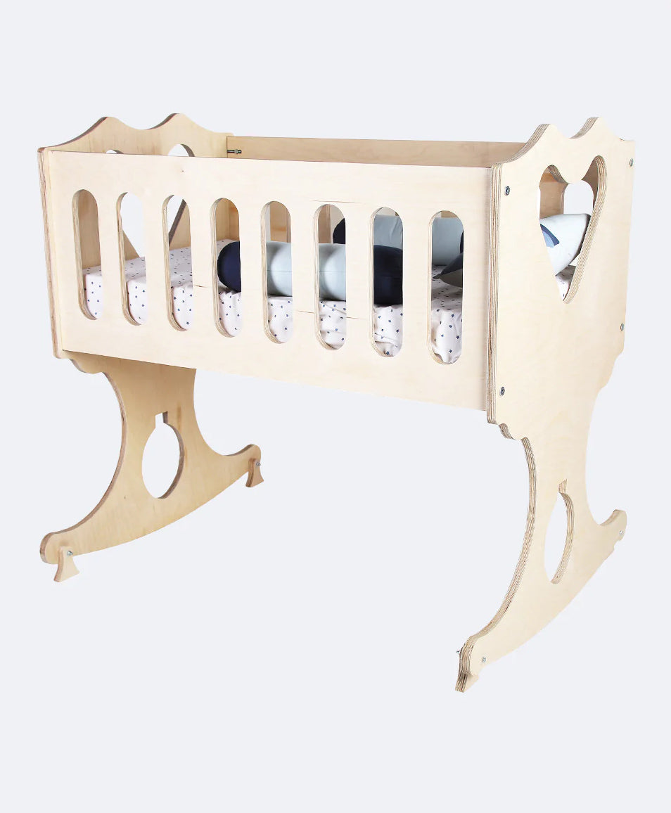 SWEN wooden Rocking Baby Bassinet OLIVER