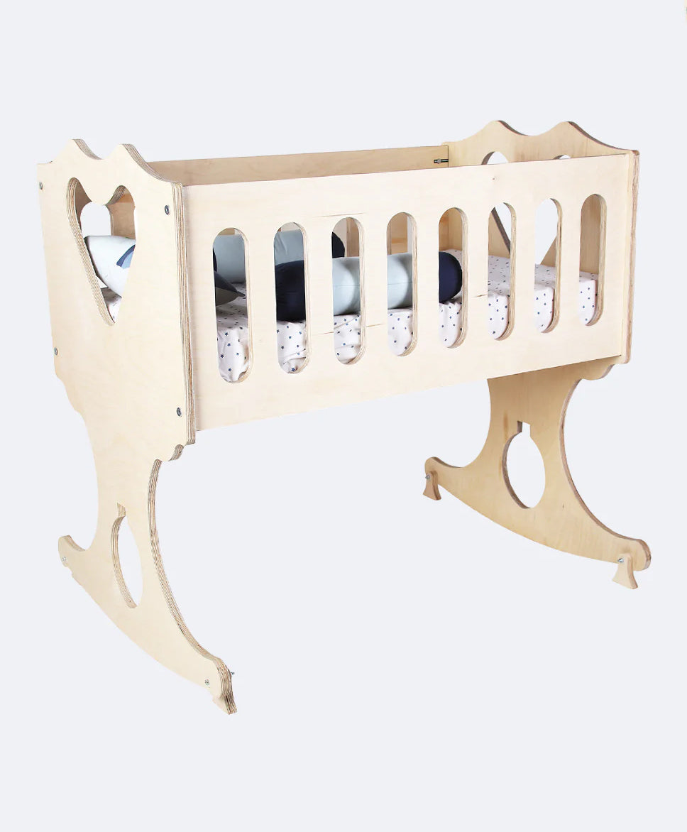 SWEN wooden Rocking Baby Bassinet OLIVER