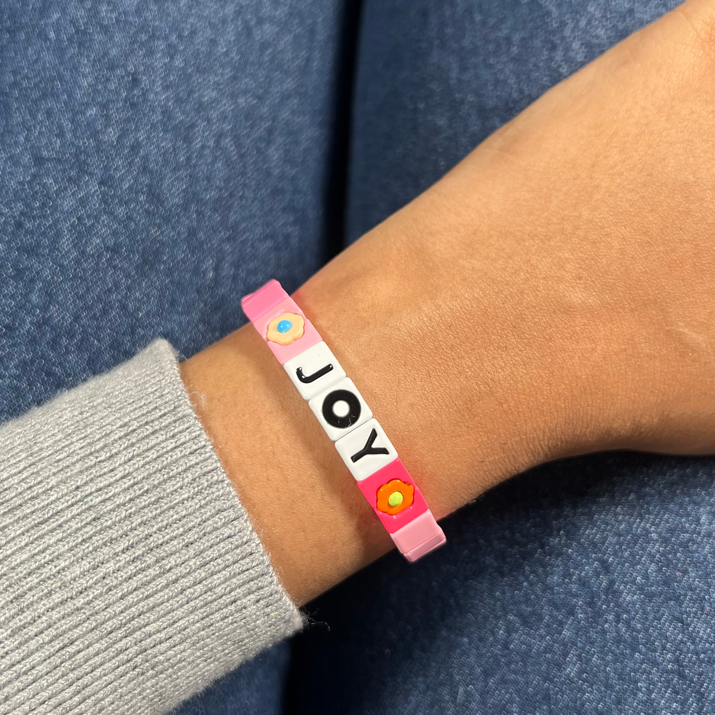 JOY Enamel Bracelet | Pop Pink & Yellow | LIMITED EDITION