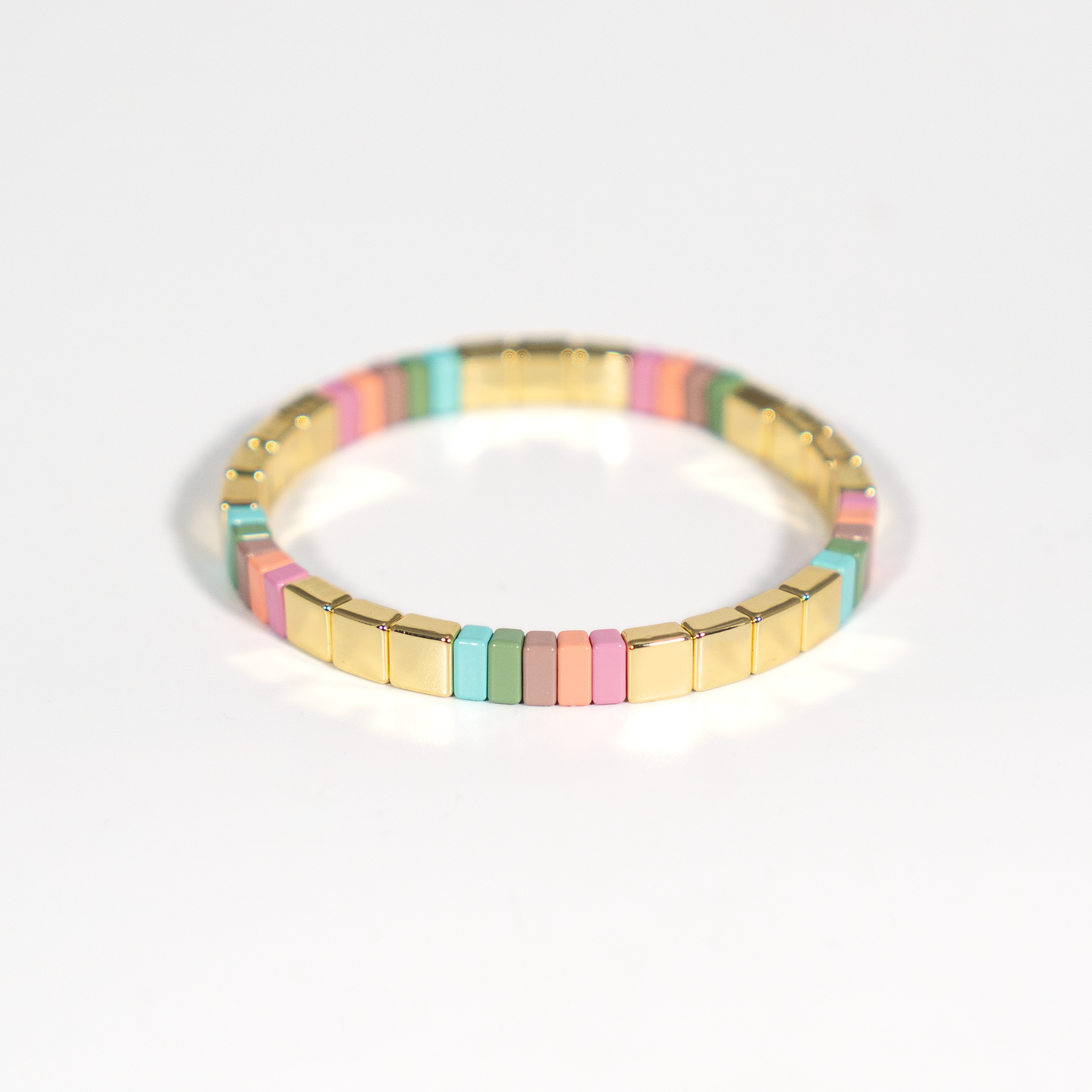 Luminous Enamel Bracelet | Pastel Hues