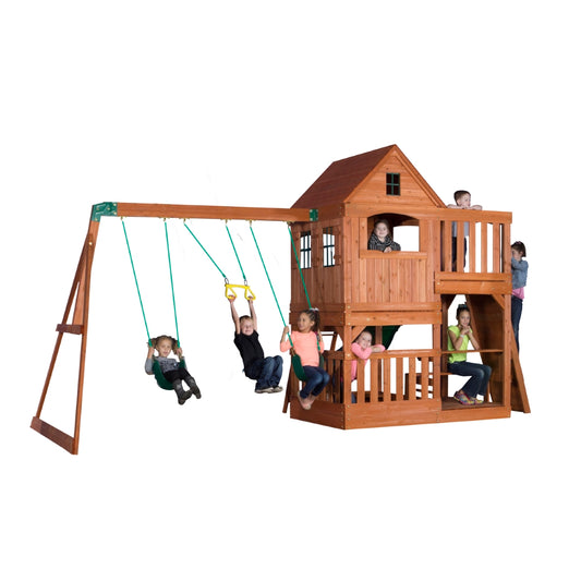 STEP2 HILL CREST PLAY TOWER (INCL. SWINGS)