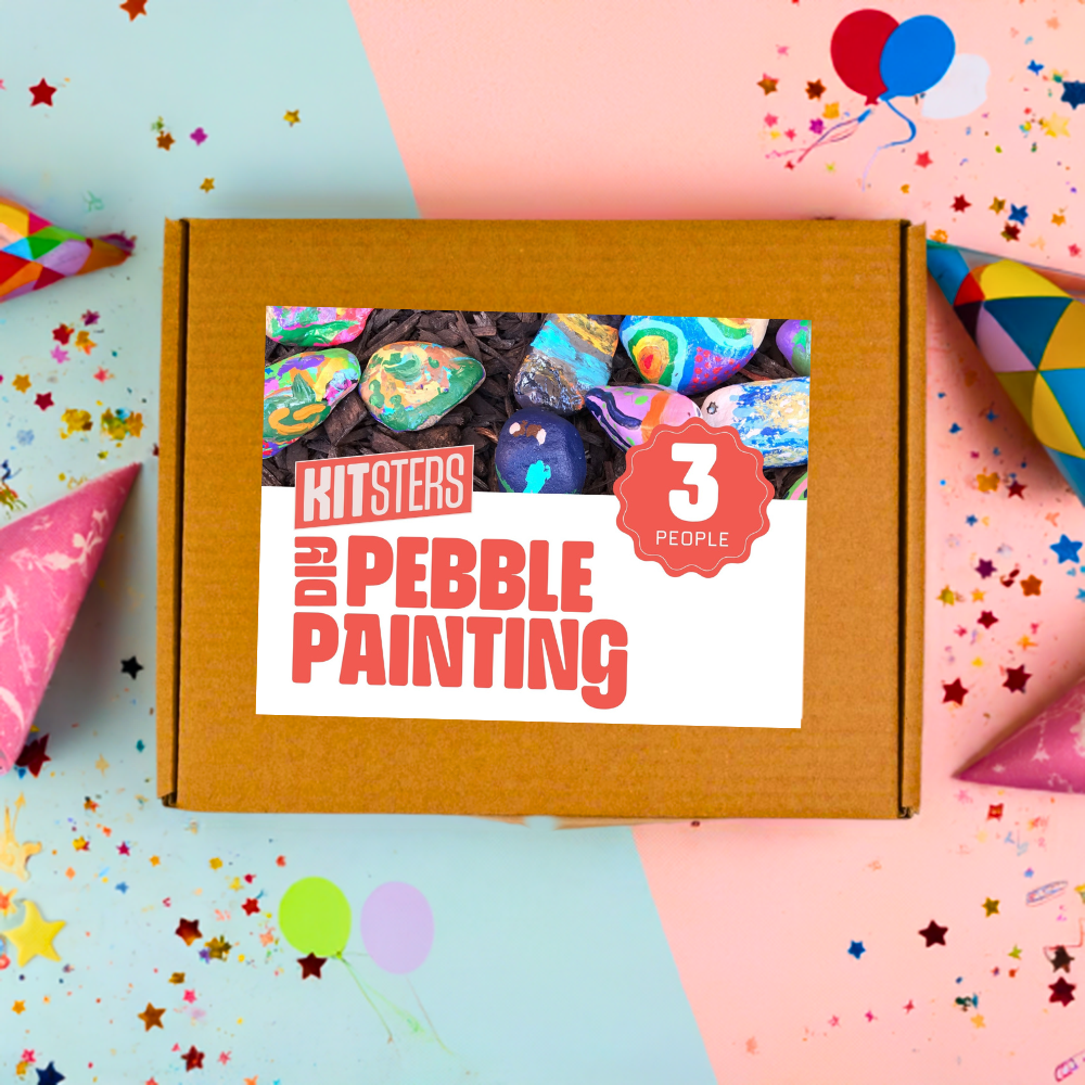 DIY Pebble Painting Box (3 people)