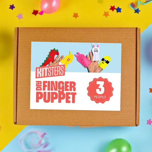 DIY Finger Puppet Box (3 people)