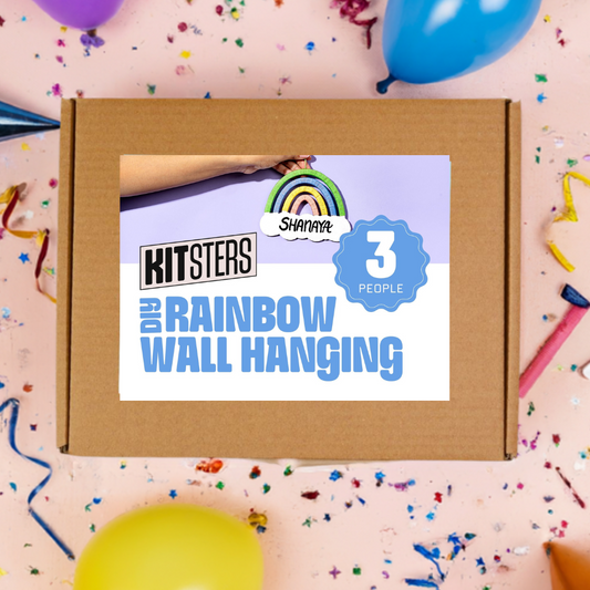 DIY Rainbow Wall Hanging Box (3 people)