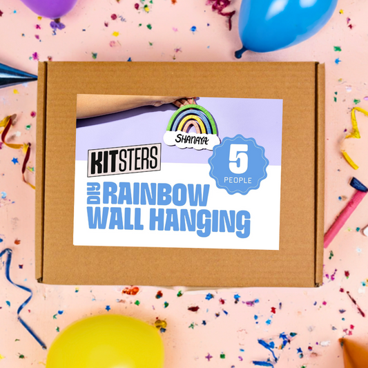 DIY Rainbow Wall Hanging Box (5 people)