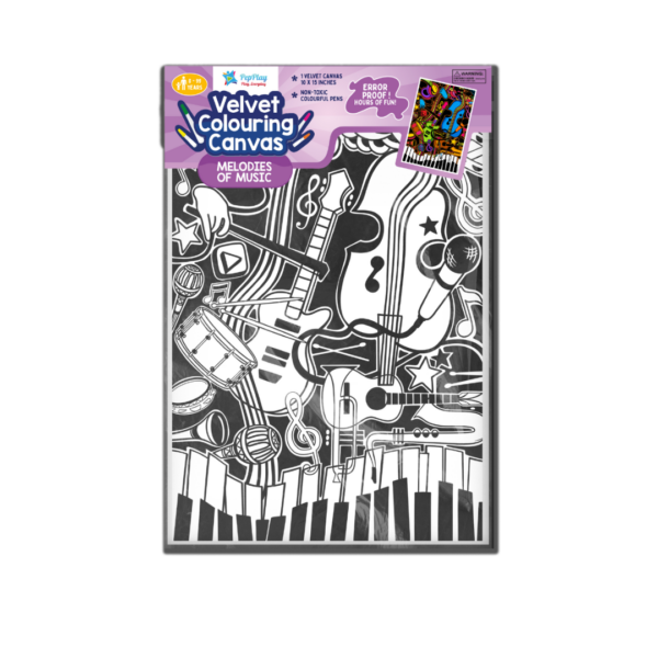 PEPPLAY VELVET COLOURING POSTERS - MELODIES OF MUSIC