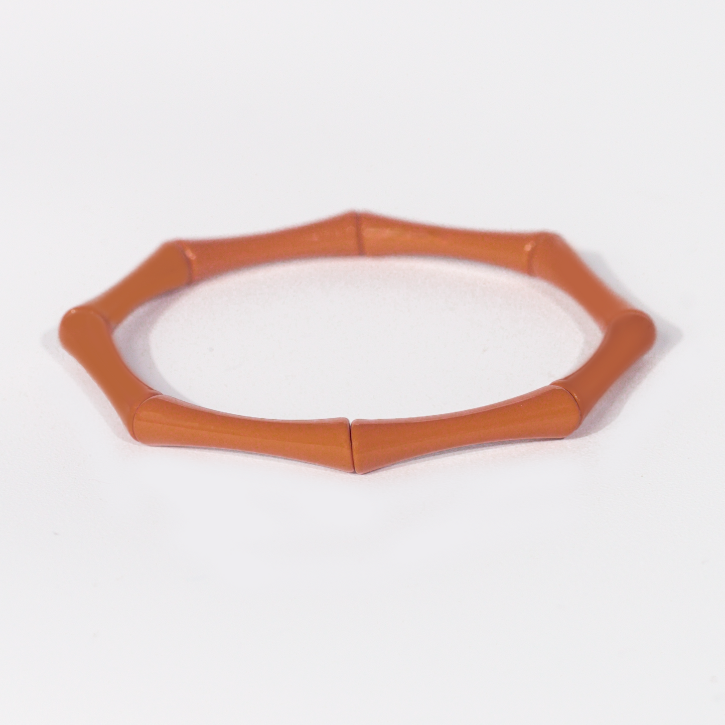 Bamboo Enamel Bracelet | Tan