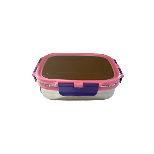 Veigo Medium Stainless Steel Snacks Box - Pink + Purple | Limited Edition