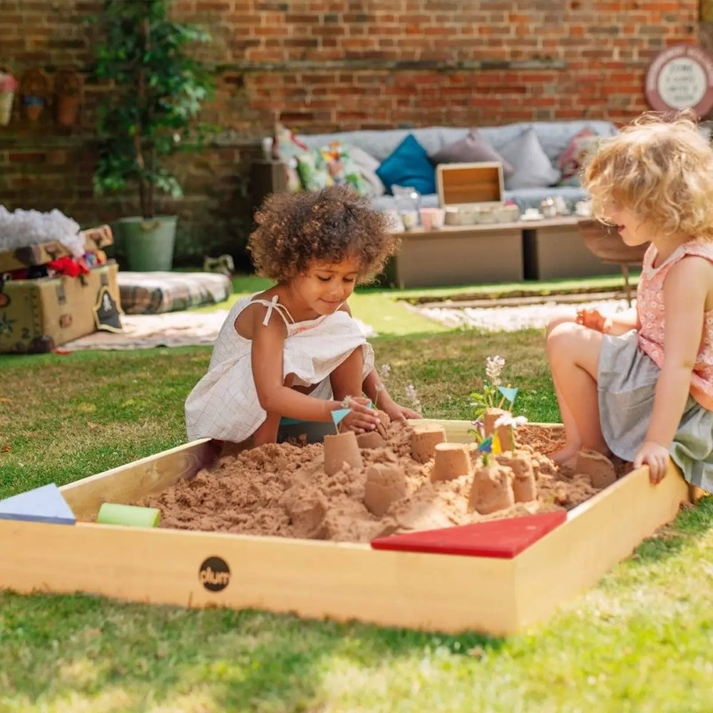 Plum Junior Wooden Sand Pit with Colour Seats