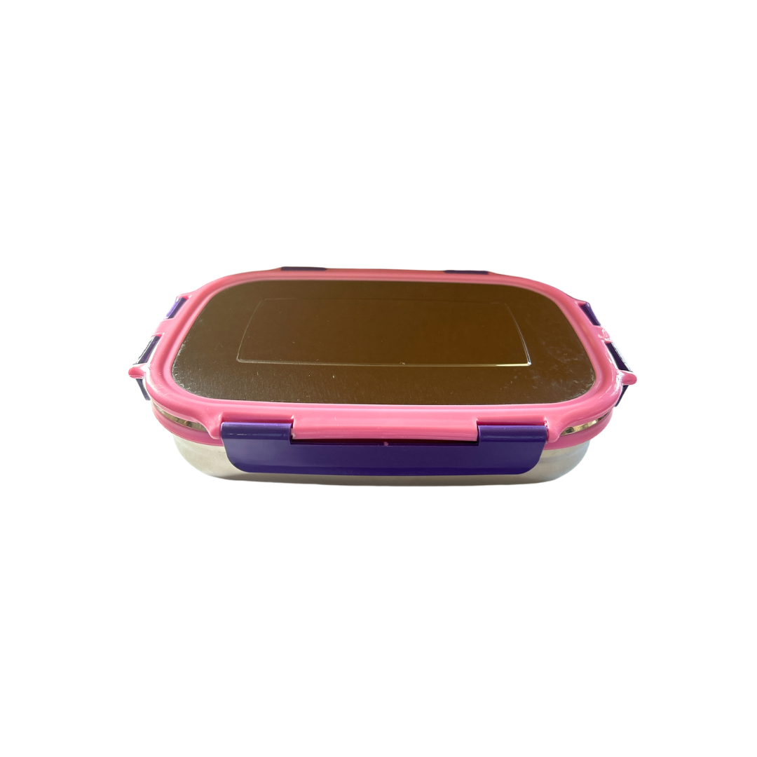 Veigo Jumbo Stainless Steel Lunch Box (with inner veg box) - Pink | Limited Edition