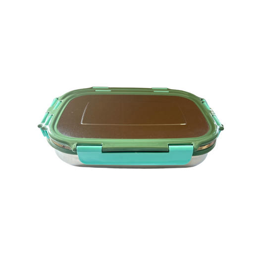 Veigo Large Stainless Steel Lunch Box - Military Green