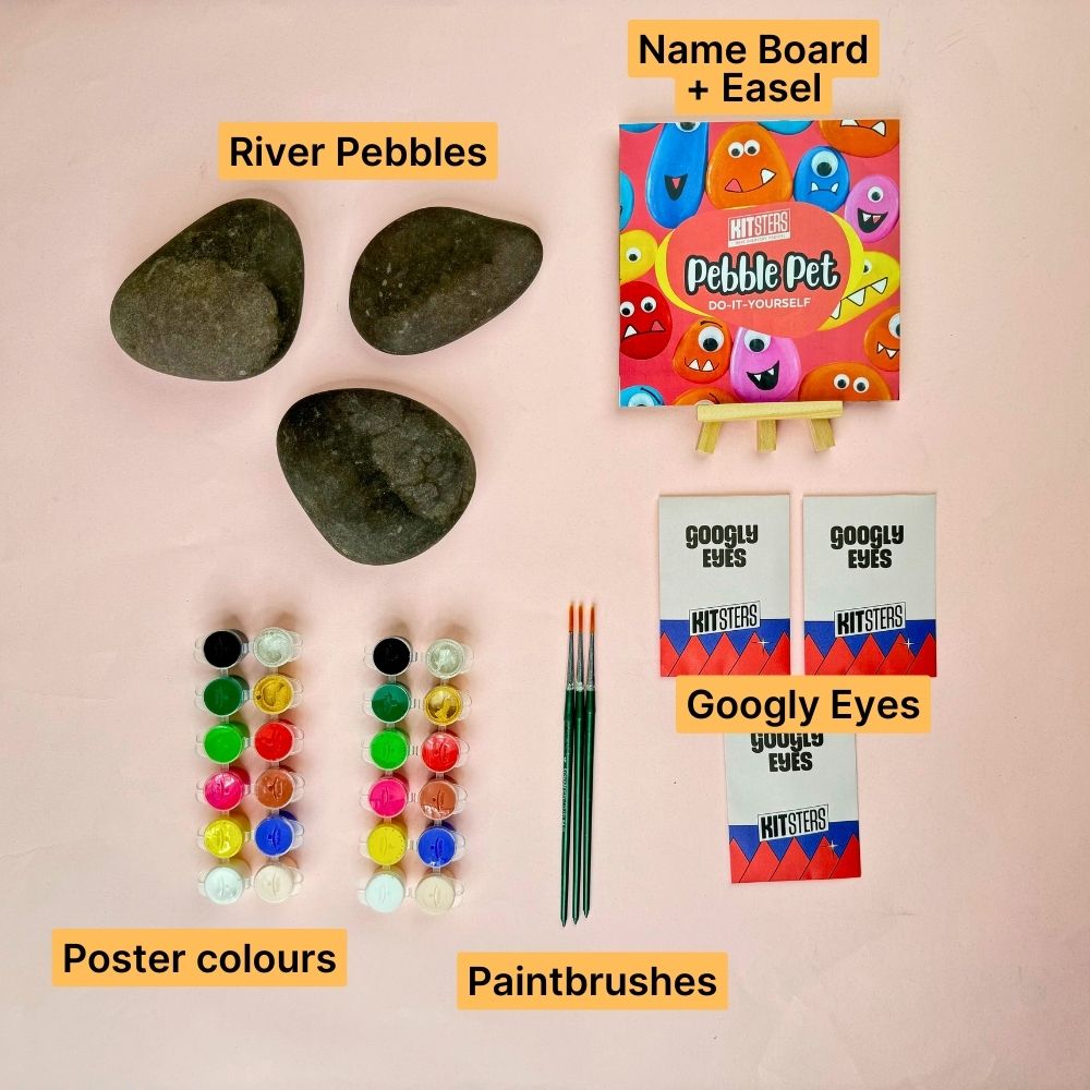 DIY Pebble Painting Box (3 people)