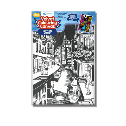 PEPPLAY VELVET COLOURING POSTERS - CITY ON WATER