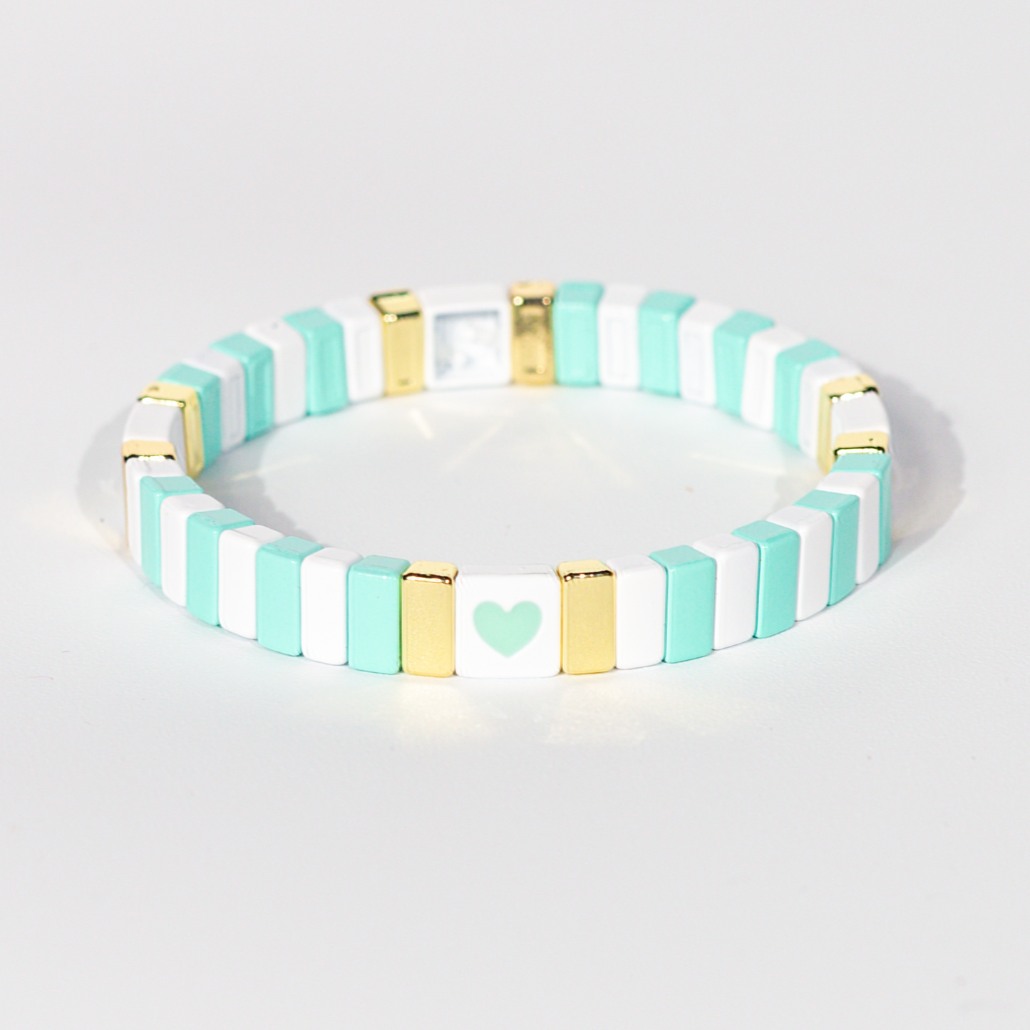 Love Enamel Bracelet | Pastel Mint