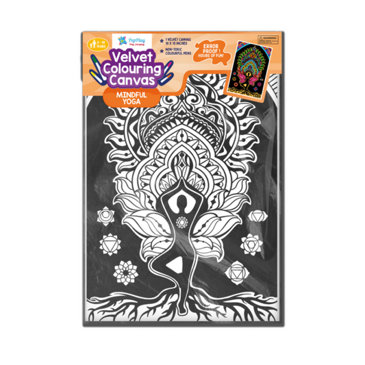 PEPPLAY VELVET COLOURING POSTERS - YOGA