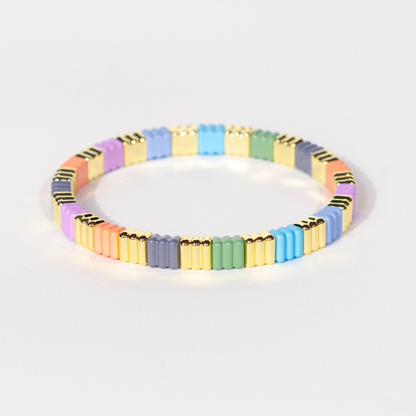 Groovy Enamel Bracelet | Pastel | Thin