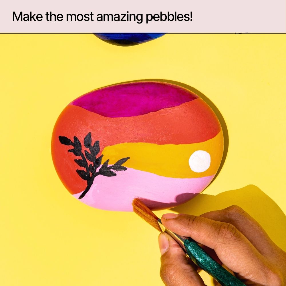 DIY Pebble Painting Box (3 people)