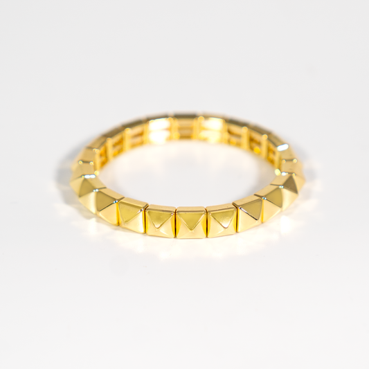 Spike Enamel Bracelet | Gold